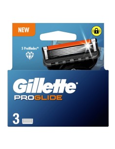 Gillette Fusion ProGlide Recambios Manual 3 uds
