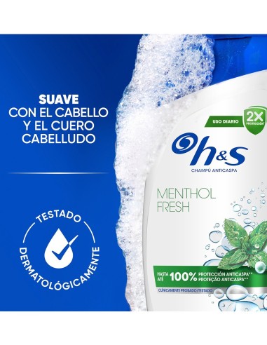 Head & Shoulders Mentol 230 ml, efecto refrescante y anticaspa eficaz