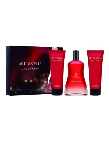 AIRE DE SEVILLA SET CHICCA BONITA COL VAP 150 ML + GEL + BODY