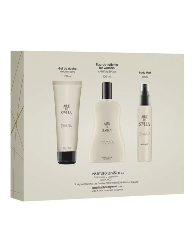 AIRE DE SEVILLA SET DIVANA COLONIA VAP 150 ML + GEL + BODY MIST