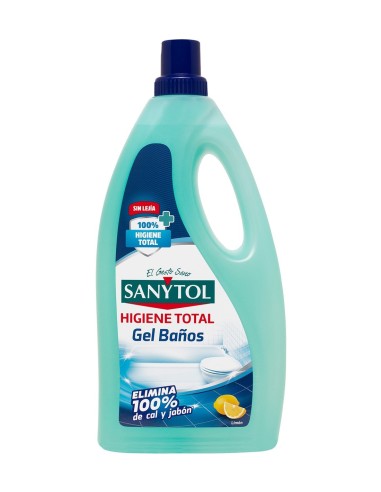 SANYTOL LIMPIADOR DE BAÑO DESINFECTANTE GEL LIMON 1200 ML