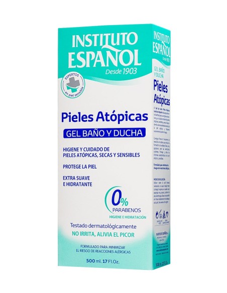 Gel de baño pieles atópicas Instituto Español.