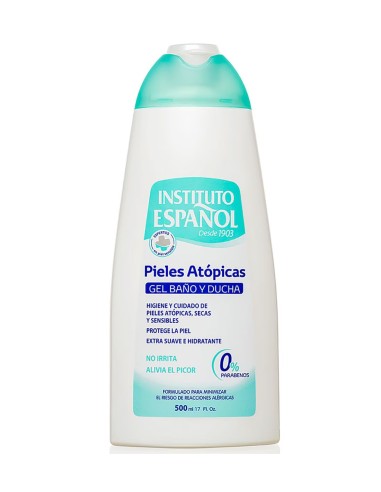 Gel de ducha para piel seca y sensible.