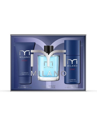 MILANO SET SPORT EDT VAP 100 ML + A/SHAVE 100 ML + DEO150 ML