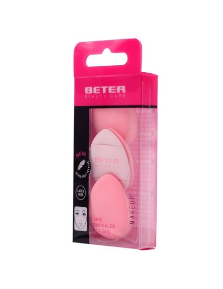 Set de 3 esponjas de maquillaje latex para un acabado perfecto