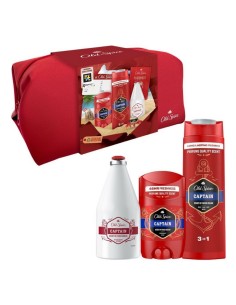 OLD SPICE SET CAPTAIN A/SHAVE + DEO STICK 50ML + GEL 250ML + NECESER 2