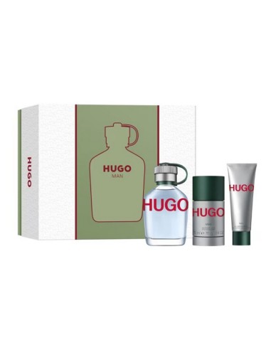 HUGO MAN EDT VAPO 125 ML + GEL 50 ML + DEO STICK 75 ML