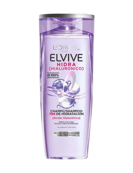 Champú Elvive Hidra Hialurónico 370 ml | Hidratación 72 horas