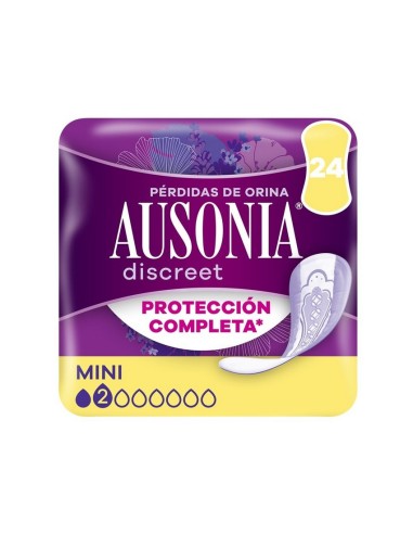 AUSONIA DISCREET COMPRESA DE INCONTINENCIA MINI 24 UDS