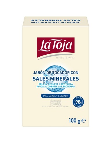 LA TOJA JABON DE MANOS PASTILLA SALES MINERALES PACK 2 UDS X 100 GRS