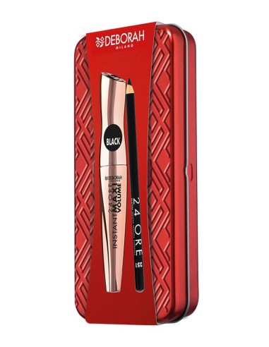 DH MASCARA MAXI VOLUME INSTANT + PEFILADOR 24 HORAS 251 (ESTUCHE LATA)