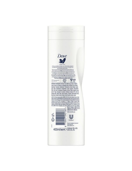 Loción corporal Dove Light Care de rápida absorción y frescor duradero.