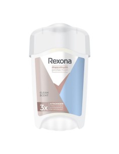 Rexona Maximum Clean Scent 45 ml: desodorante en crema con máxima protección y aroma fresco.