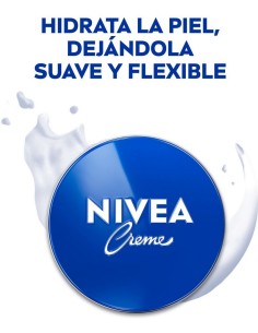 NIVEA Crema Hidratante Lata Azul 75 ml - Hidratación Intensa 2
