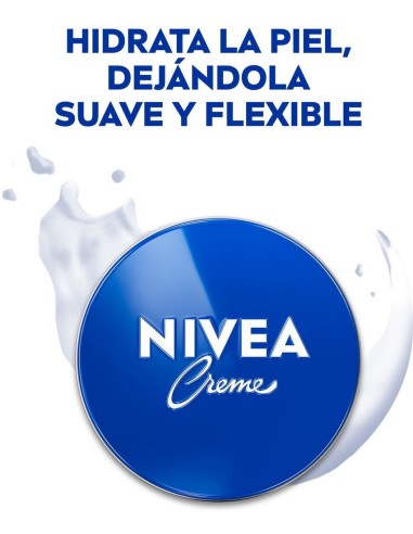 NIVEA Crema Hidratante Lata Azul 75 ml - Hidratación Intensa