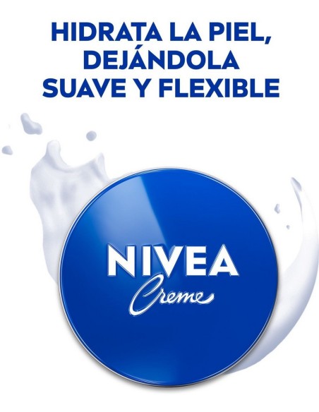 NIVEA Crema Hidratante Lata Azul 75 ml - Hidratación Intensa
