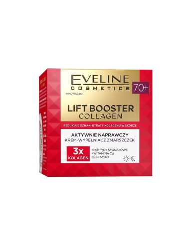 EVELINE CREMA FACIAL REPARADORA PIELES MADURAS LIFT BOOSTER 70+ 50ML