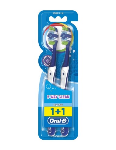 CEPILLO DENTAL ORAL-B COMPLETE CLEAN 5 WAYSES DUPLO