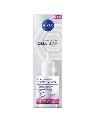 NIVEA CREMA FACIAL CELLULAR CONTORNO DE OJOS Y LABIOS 15 ML