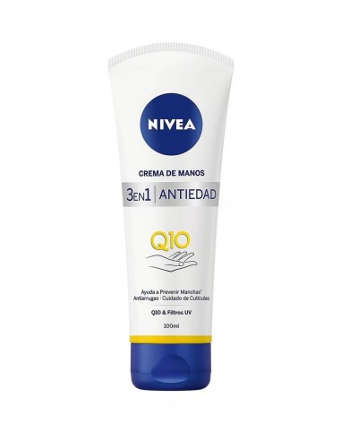 NIVEA CREMA DE MANOS Q10 ANTIEDAD 3 EN 1 100 ML