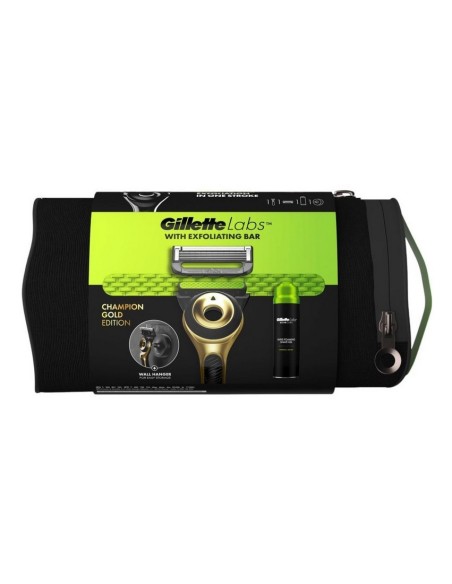 Gillette Labs Set Máquina Gold + Gel 198ml + Neceser