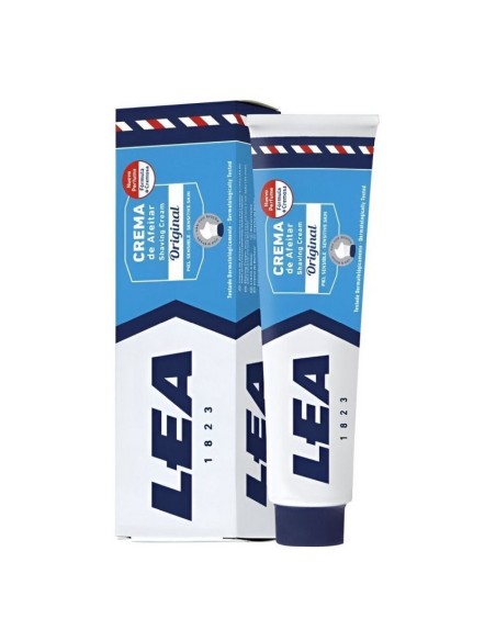 Tubo y estuche de crema de afeitar para brocha LEA Original 100 g