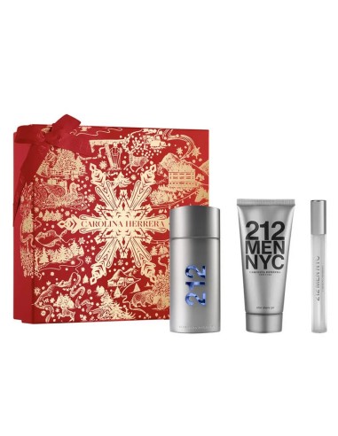 212 MEN CAROLINA HERRERA EDT VAP 100 ML + A/SHAVE GEL 100 ML + MINI VAP 10 ML