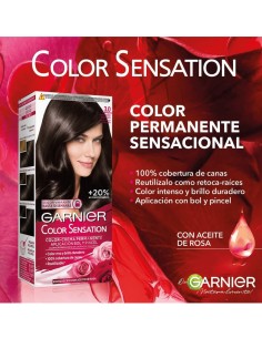 COLOR SENSATION TINTE CAPILAR 3 CASTAÑO OSCURO 2