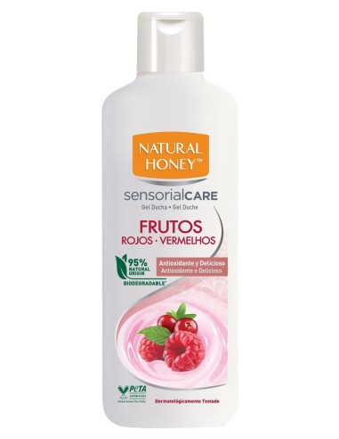 NATURAL HONEY GEL DE BAÑO 600 ML FRUTOS ROJOS