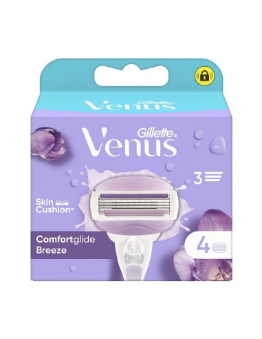 GILLETTE WOMAN VENUS CARGADOR BREEZE 4 UDS