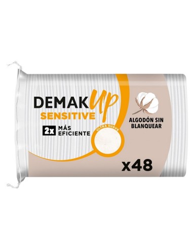 DEMAK UP DISCOS DESMAQUILLAR SENSITIVE OVAL 48 UDS