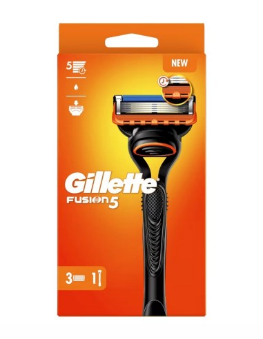 GILLETTE FUSION-5 MAQUINA + 3 CARGADORES