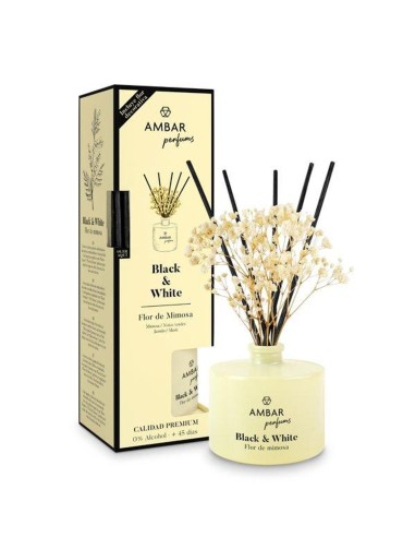 MIKADO 40ML AMBIENTADOR BLACK&WHITE FLOR DE MIMOSA