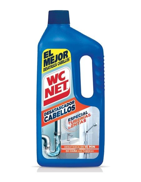WC Net Desatascador Cabellos 1 Litro, para tuberías lentas.
