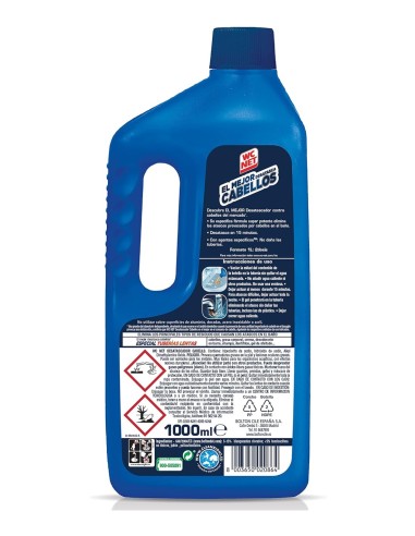 Desatascador WC Net, elimina cabellos y desobstruye desagües.