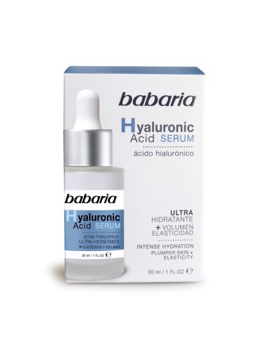 BABARIA SERUM HIALURONIC HIDRATANTE, VOLUMEN Y ELASTICIDAD 30 ML