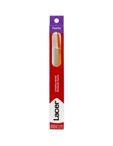 Cepillo dental Lacer Clásico Fuerte con filamentos firmes para limpieza intensa