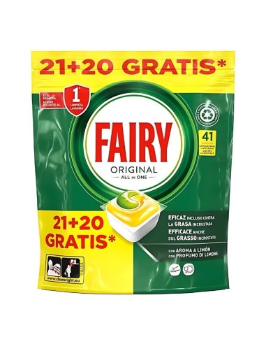 FAIRY CAPSULAS LAVAVAJILLAS ORIGINAL 21+20 UDS. TODO EN 1