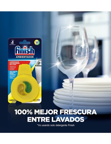 Finish Limón y Lima, la solución para un lavavajillas sin malos olores.