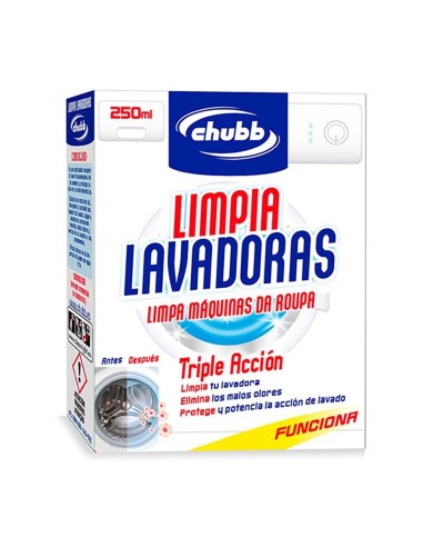 CHUBB Limpiador de Lavadoras Triple Acción 250 ml - Eficiencia y Cuidado