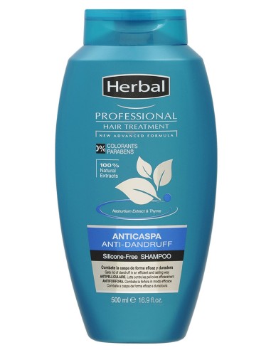 HERBAL Champú 500 ml Tratamiento Anticaspa Professional - Cuidado eficaz para tu cabello