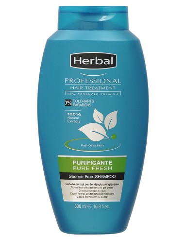 Herbal Champú Tratamiento Cabello Graso Purificante Professional - 500ml