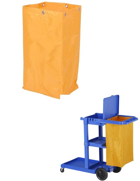 Carro de limpieza completo.