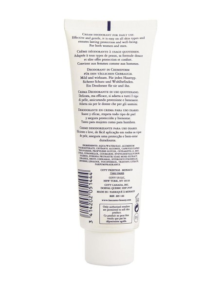 Eau Lancaster Desodorante en Crema Tubo 125 ml