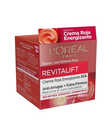 LOREAL REVITALIFT CREMA DIA GINSENG ROJO ANTIARRUGAS 50 ML