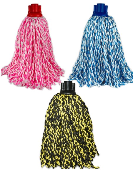Fregona de microfibra Bomber Tricolor, resistente y eficaz hasta 200 lavados.