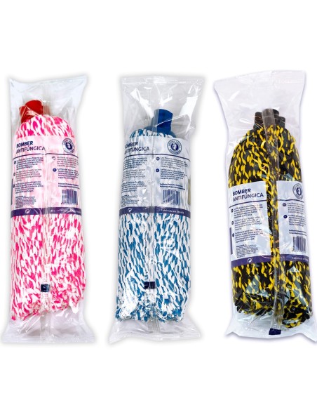 Bomber Tricolor fregona lavable a máquina hasta 60?°C, sin suavizante ni secadora.