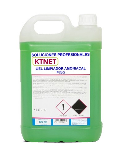 KTNET LIMPIADOR GEL AMONIACAL PINO 5 LITROS PROFESIONAL (331)