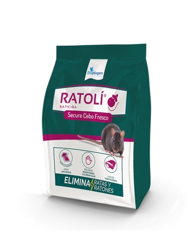 Raticida Ratoli en Cebo Fresco 150 grs - Control de Roedore