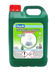 Garrafa 5 L Disiclin lavavajillas concentrado, limpieza eficaz y duradera